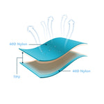 Outdoor Camping Foot-step Automatic Inflatable Cushion Portable TPU Inflatable Double Bed, Size: 195 x 119 x 16cm, Foot-step Peacock Blue, Foot-step Dark Blue, Foot-step Orange, Foot-step Emerald