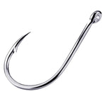 500 PCS Mixed Size Fish Barbed Hook Fishing Hooks with Hole, 3-12# with Hole