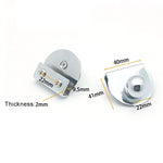 Zinc Alloy Bright Open Hole Free Glass Cabinet Door Handle, Size: L, L