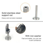 201 Stainless Steel Glass Fish Mouth Support Rod Fixing Clip with 14x40mm Rod, Specification: S, S, with 14x40mm Rod