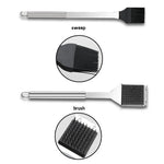 10 in 1 Outdoor Tableware Set Camping Barbecue Tableware Picnic Tool Set with Thermometer, 10 in 1, with Thermometer