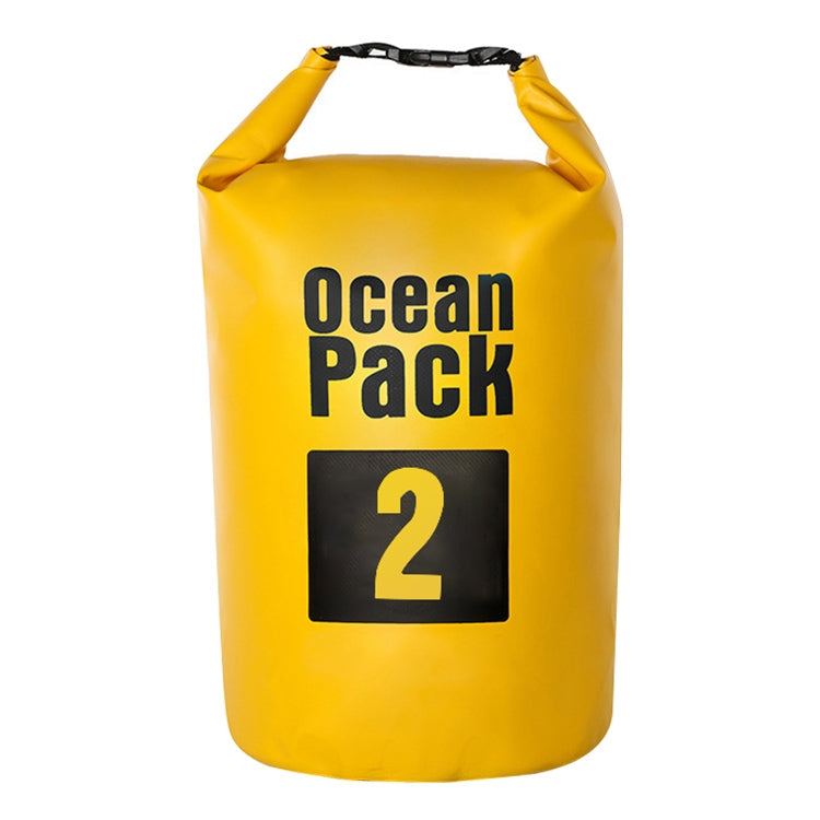 Outdoor Waterproof Bag Dry Sack PVC Barrel Bag, Capacity: 2L, Capacity: 2L (Yellow), Capacity: 2L (Dark Blue), Capacity: 2L (Orange), Capacity: 2L (Green)