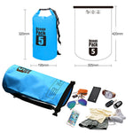 Outdoor Waterproof Single Shoulder Bag Dry Sack PVC Barrel Bag, Capacity: 5L, Capacity: 5L (Dark Blue), Capacity: 5L (Orange), Capacity: 5L (Pink), Capacity: 5L (Green), Capacity: 5L (Sky Blue), Capacity: 5L (Yellow), Capacity: 5L (Black)