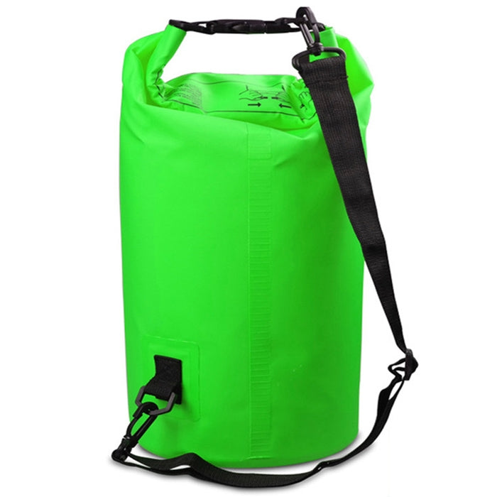 Outdoor Waterproof Single Shoulder Bag Dry Sack PVC Barrel Bag, Capacity: 5L, Capacity: 5L (Dark Blue), Capacity: 5L (Orange), Capacity: 5L (Pink), Capacity: 5L (Green), Capacity: 5L (Sky Blue), Capacity: 5L (Yellow), Capacity: 5L (Black)