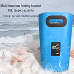 Outdoor Portable Folding Sink PVC Collapsible Bucket, Capacity: 15L, 15L Orange, 15L Green, 15L Rose Red, 15L Sky Blue, 15L Yellow, 15L Black, 15L Dark Blue