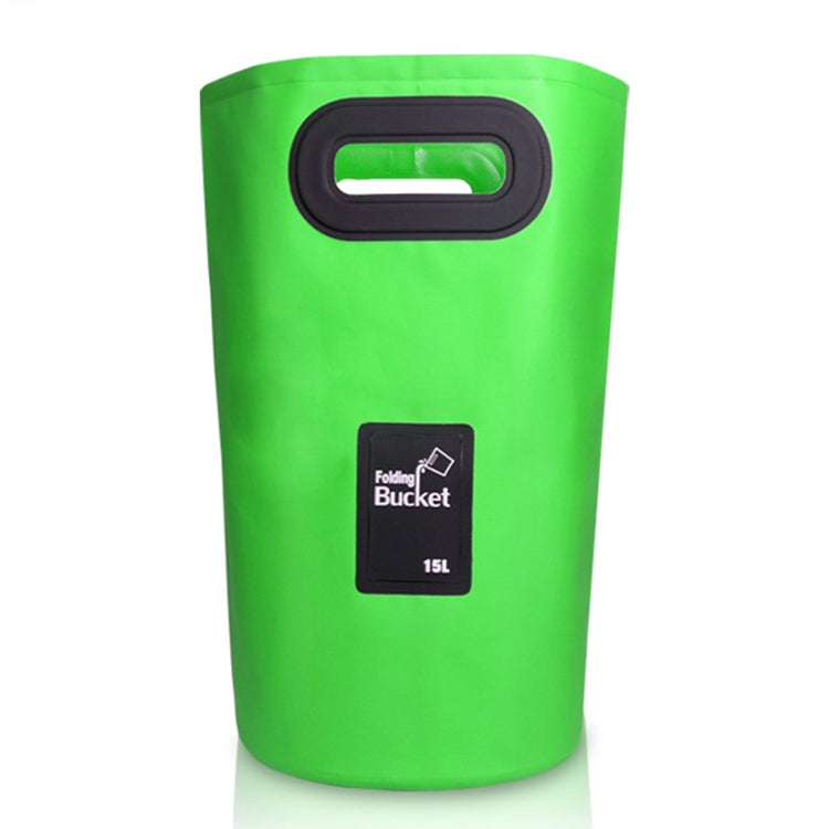 Outdoor Portable Folding Sink PVC Collapsible Bucket, Capacity: 15L, 15L Orange, 15L Green, 15L Rose Red, 15L Sky Blue, 15L Yellow, 15L Black, 15L Dark Blue