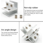 Aluminum Alloy Glass Combination Clamp Cabinet Partition Fixing Clip, T-type Cliped 10-12mm, T-type Cliped 10-12mm
