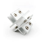 Cross-type Aluminum Alloy Glass Combination Clamp Cabinet Partition Fixing Clip, Cliped 8-10mm, Cross-type Cliped 8-10mm