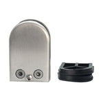 9-14mm Flat Bottom Matte Polished  201 Stainless Steel Fixed Clip Railing Glass Wood Layer Board Clamp Bracket, 9-14mm, Flat Bottom, 201 Stainless Steel