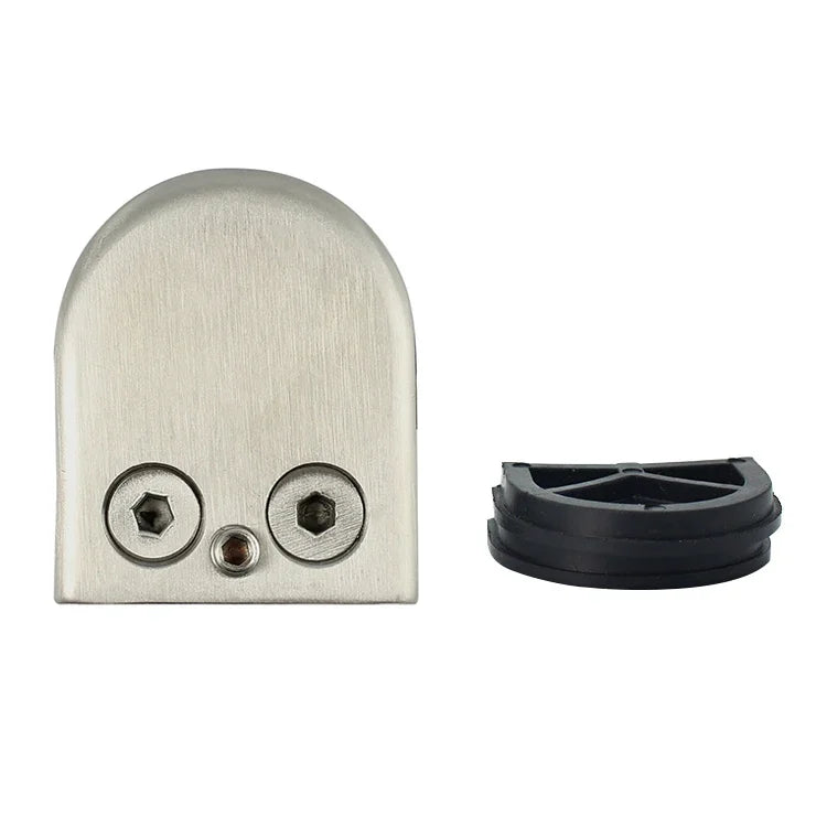 8-12mm Flat Bottom Matte Polished  201 Stainless Steel Fixed Clip Railing Glass Wood Layer Board Clamp Bracket, 8-12mm, Flat Bottom, 201 Stainless Steel