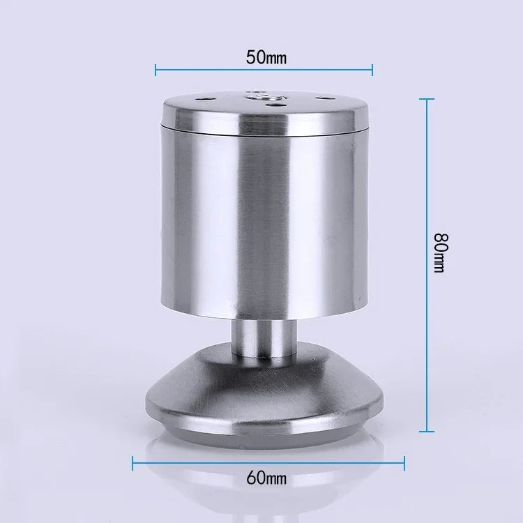 Stainless Steel Wire Drawing Thickened Column Sofa Furniture Cabinet Foot, Height: 80mm, 80mm
