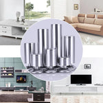 Stainless Steel Wire Drawing Thickened Column Sofa Furniture Cabinet Foot, Height: 350mm, 350mm
