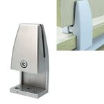 L Shape Aluminum Alloy Office Desktop Screen Fixing Clip Partition Clip (Silver), L Shape (Silver)