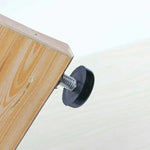 100 PCS Adjustable Foot Pad Furniture Screw Support Stub, M6x18 (Black), M6x18 (Black)