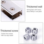 15 PCS Zinc Alloy Bright Fixed Bracket Connection Nail Glass Fixing Clamp, Nail