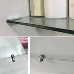 15 PCS Zinc Alloy Bright Fixed Bracket Connection Nail Glass Fixing Clamp, Nail