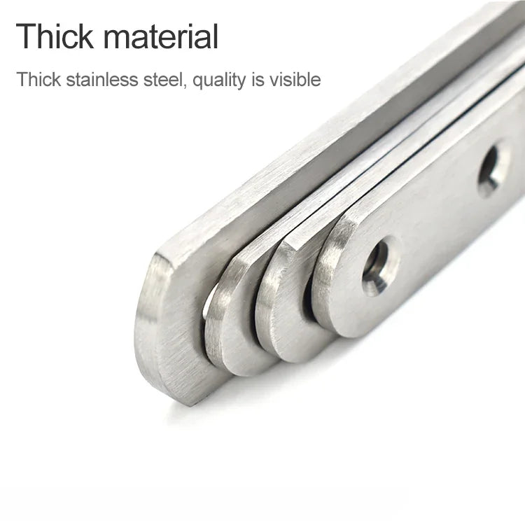 40 PCS Stainless Steel Connection Code Straight Connecting Piece, Number: 4, 4