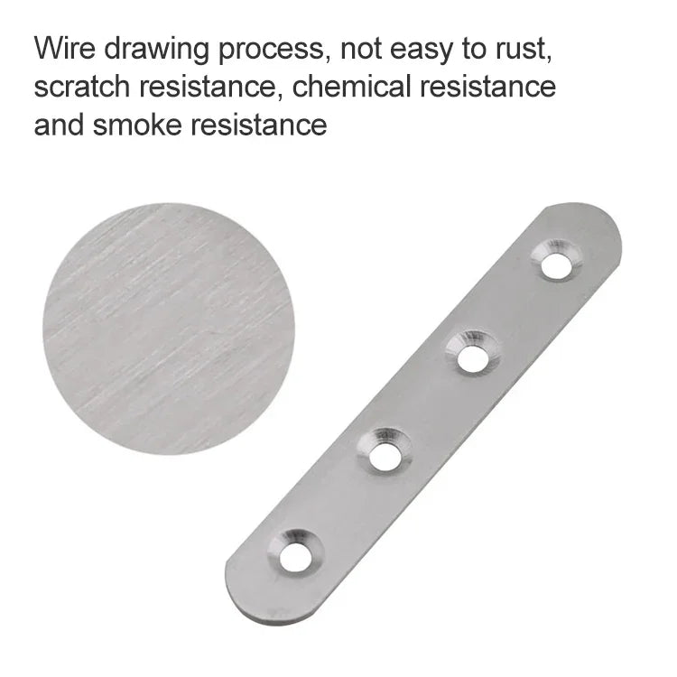 10 PCS Stainless Steel Connection Code Straight Connecting Piece, Number: 13, 13