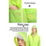 Fashion Adult Lightweight EVA Transparent Frosted Raincoat Big Hat With Pocket Size: M, Size: M