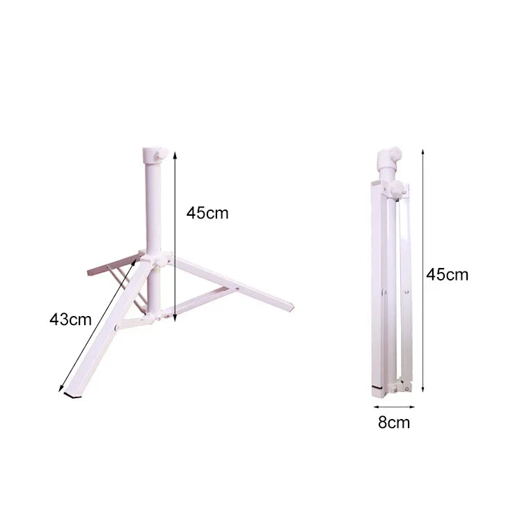Outdoor Portable Fishing Umbrella Fixed Tripod Cross Folding Base, 45x8cm, 45x8cm