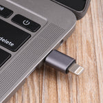 USB-C / Type-C Male to 8 Pin Male Charging + Data Transmission + OTG Adapter, Type-C Male to 8 Pin Male