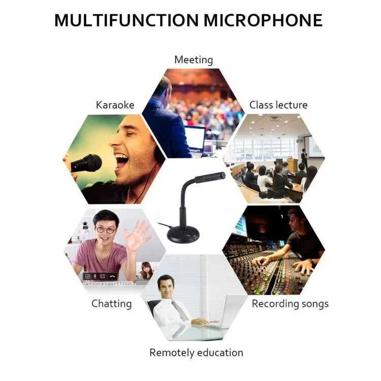 M-309 3.5mm Plug Drive-free Computer Microphone, 3.5mm