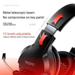 YINDIAO Q2 Head-mounted Wired Gaming Headset with Microphone, Version: Single USB Sound Card, Q2 Single USB Sound Card(White)