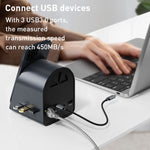 BYL-2211 10 in 1 USB-C / Type-C HUB Adapter, Support Phone Charger, BYL-2211