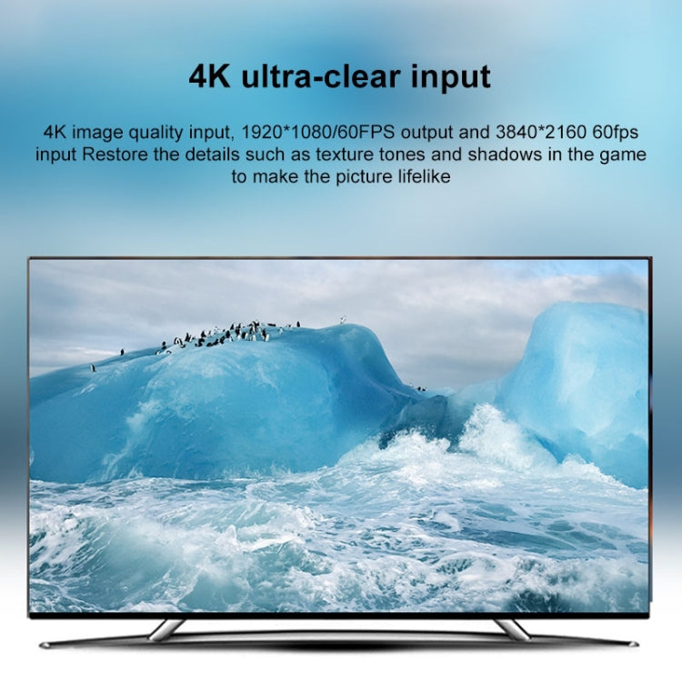 CJK025 USB-C / Type-C Male to HDMI Female Audio Video Capture Card, Type-C to HDMI