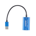 CJK0266 USB3.0 Male to HDMI Female Audio Video Capture Card, USB3.0 to HDMI