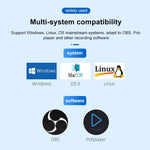 CJK0266 USB3.0 Male to HDMI Female Audio Video Capture Card, USB3.0 to HDMI