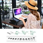 Lengthen Portable 360 Degree Adjustable Foldable Aluminium Alloy Desk Stand for Laptop / Notebook, without CPU Fans & Mouse Pad, without CPU Fans & Mouse Pad