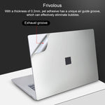 4 in 1 Notebook Shell Protective Film Sticker Set for Microsoft Surface Laptop 3 13.5 inch, For Surface Laptop 3 13.5 inch
