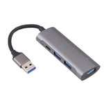 U-811 4 in 1 USB 3.0 to 3 USB 3.0 + USB-C / Type-C Ports HUB Docking Station, U-811