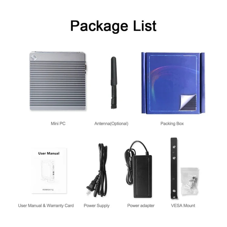 K660S Windows and Linux System Mini PC, Intel Celeron Processor N2840 Quad-Core 1.83- 2.25GHz, 2GB RAM + 32GB SSD, 2GB+32GB