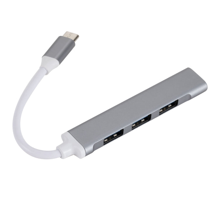 USB 3.0 x 1 + USB 2.0 x 3 to USB-C / Type-C Multi-function Splitter HUB Adapter