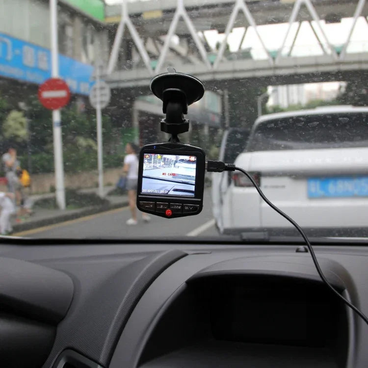 VGA 480P Car Camcorder DVR Driving Recorder Digital Video Camera Voice Recorder with 2.4 inch LCD Screen Display, Support 32GB Micro TF Card & Infrared Night Vision Function(Black + Blue), 2.4 inch LCD