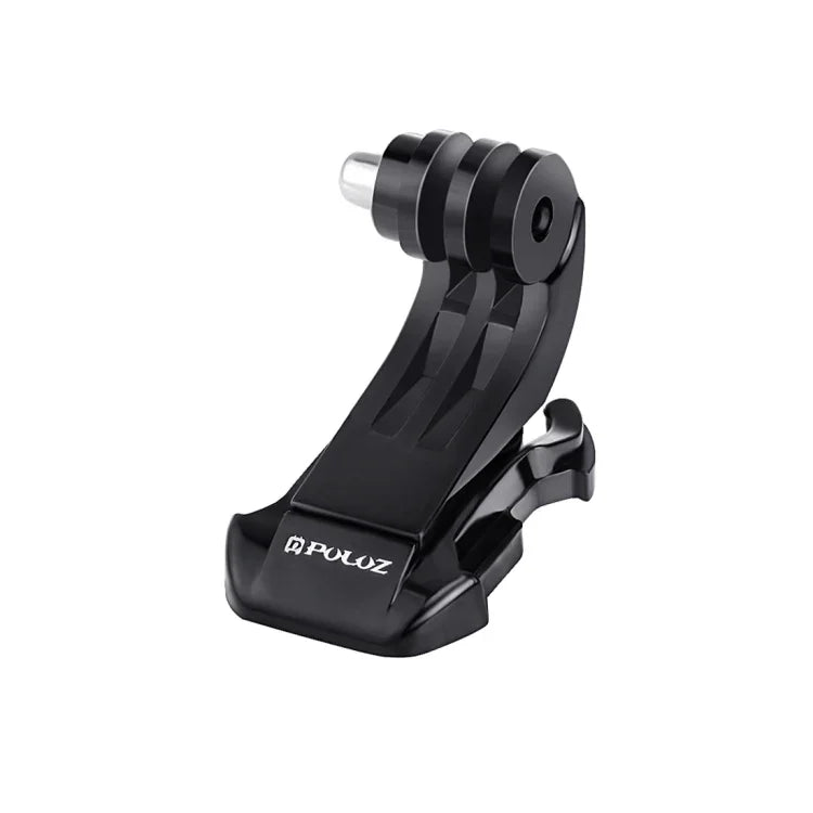 PULUZ Black Vertical Surface J-Hook Buckle Mount for PULUZ Action Sports Cameras Jaws Flex Clamp Mount for GoPro, Insta360, DJI and Other Action Cameras, J-Hook Mount