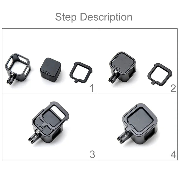 PULUZ Housing Shell CNC Aluminum Alloy Protective Cage with Insurance Frame for GoPro HERO5 Session /HERO4 Session /HERO Session, For HERO4 Session with Frame, For HERO5 Session with Frame, For HERO5 Session