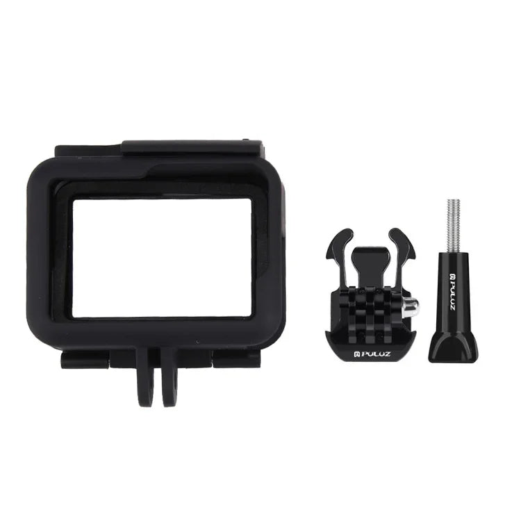 PULUZ ABS Plastic Housing Shell Frame Mount Protective Case Cage with Pedestal and Long Screw for GoPro HERO(2018) /7 Black /6 /5, For GoPro HERO6 /5