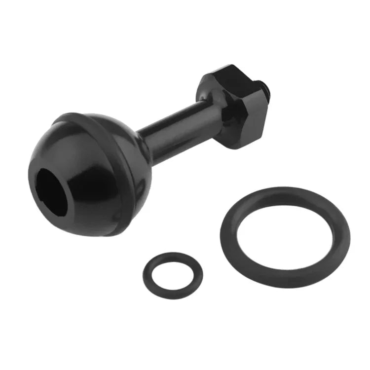 PULUZ 1/4 inch Screw Aluminum Ball Adapter Mount for GoPro, Insta360, DJI and Other Action Cameras, Diameter: 2.5cm, 1/4 inch Screw(Black), 1/4 inch Screw(Blue)