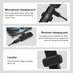 Wireless Lavalier Noise Reduction Reverb Microphone for 8-Pin Device, Support Phone Charging, 8 Pin Wireless Microphone