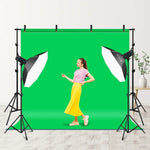 2 x 3m Photo Studio Background Support Stand Backdrop Crossbar Bracket, 2 x 3m