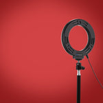 PULUZ 6.2 inch 16cm USB 10 Modes 8 Colors RGBW Dimmable LED Ring Vlogging Photography Video Lights with Tripod Ball Head, 6.2 inch RGBW