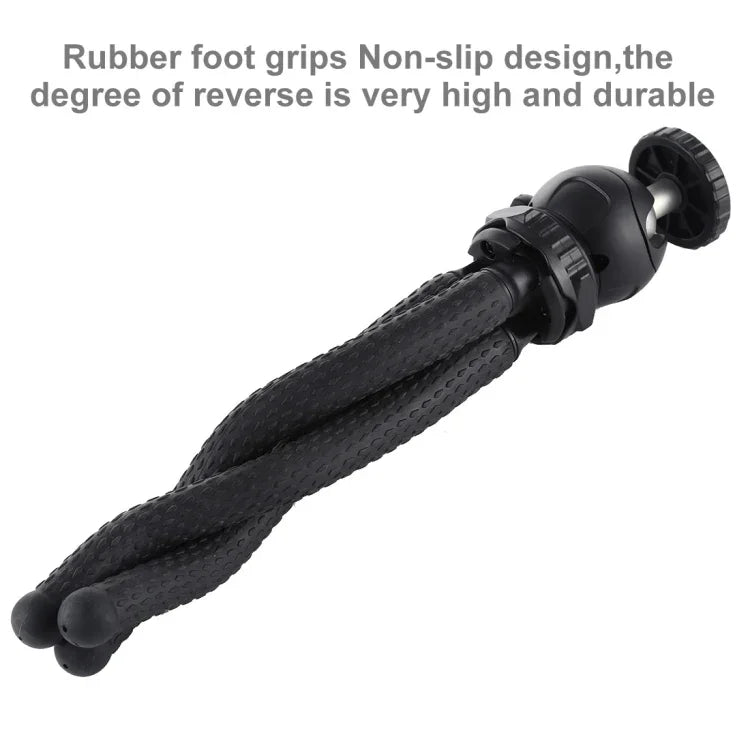 PULUZ Mini Octopus Flexible Tripod Holder with Ball Head for SLR Cameras, GoPro, Cellphone, Size: 25cmx4.5cm, 25cm Tripod