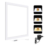 PULUZ 1000LM LED Acrylic No Polar Dimming Shadowless Light Pad with Switch for 40cm Photo Studio Box, Light(US), Light(UK), Light(EU)