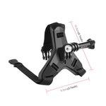 PULUZ Motorcycle Helmet Chin Strap Mount for GoPro, DJI Osmo Action and Other Action Cameras, Helmet Chin Strap (Black), Helmet Chin Strap (Blue), Helmet Chin Strap (Orange)