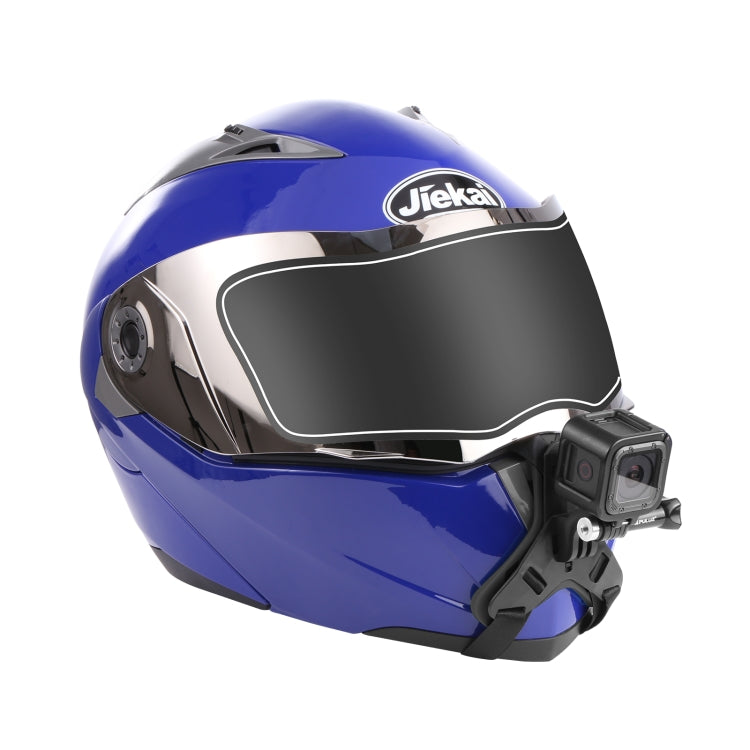 PULUZ Motorcycle Helmet Chin Strap Mount for GoPro, DJI Osmo Action and Other Action Cameras, Helmet Chin Strap (Black), Helmet Chin Strap (Blue), Helmet Chin Strap (Orange)