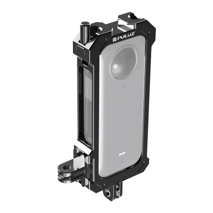 For Insta360 X3 PULUZ Metal Protective Cage Rig Housing Frame with Expand Cold Shoe Base & Tripod Adapter, Metal Cage US Stock, For Insta360 X3