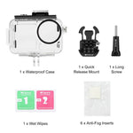 For DJI Osmo Action 5 Pro / 3 / 4 PULUZ 60m Underwater Waterproof Housing Diving Case with Cold Shoe & Buckle Basic Mount & Screw, For DJI Osmo Action 3 / 4 Waterproof Case